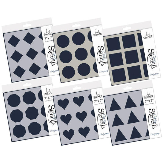 Framework Shapes 7" x 7" Stencil Collection