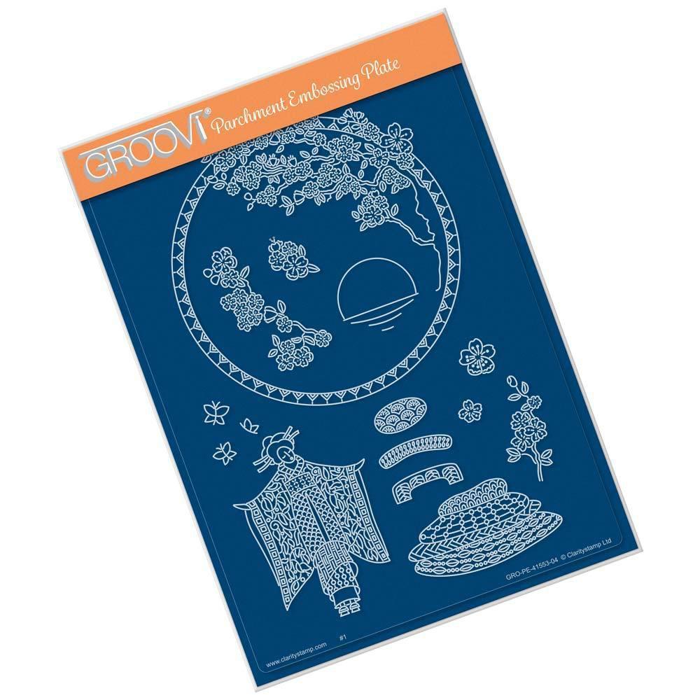 Barbara's SHAC Geisha Doodle A5 Groovi Plate