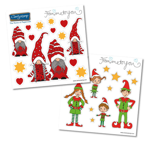 Elves & Gnomes - Stocking Stuffer Stickers Duo