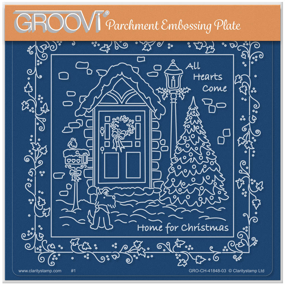 Linda's Home for Christmas - Christmas Treasures (Set 3) A5 Square Groovi Plate