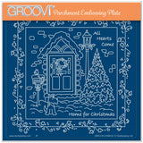 Linda's Home for Christmas - Christmas Treasures A5 Square Groovi Plate