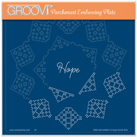 Josie Davidson's Hope Circular Lace Duet A5 Square Groovi Grid