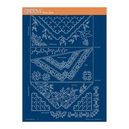 Linda's It's a Wrap! Part 3 - Hummingbird & Magnolia Trifold A4 Groovi Plate