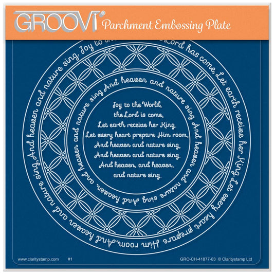 Linda's Joy to the World Nested Wraps - Christmas Treasures A5 Square Groovi Plate