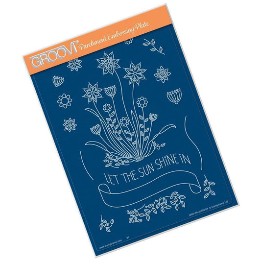 Barbara's SHAC Let the Sun Shine Doodle A5 Groovi Plate