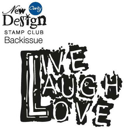 New Design Stamp Club Back Issue - 96 - Live Laugh Love