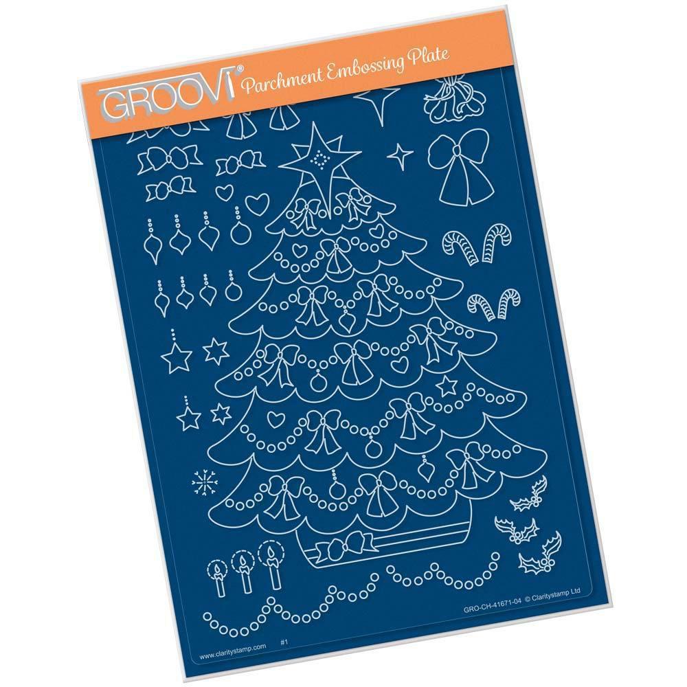 Linda's Layered Christmas Tree A5 Groovi Plate