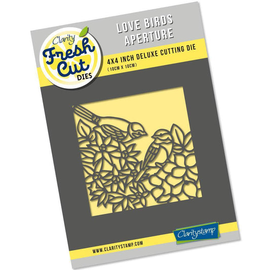 Love Birds Aperture Clarity Fresh Cut Die