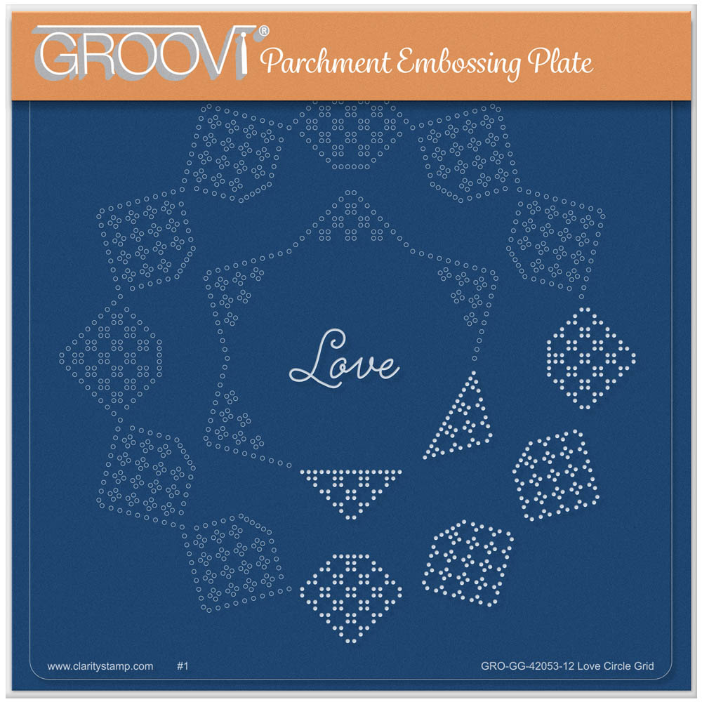 Josie's Love - Circular (Straight) Lace Duet A5 Square Groovi Grid
