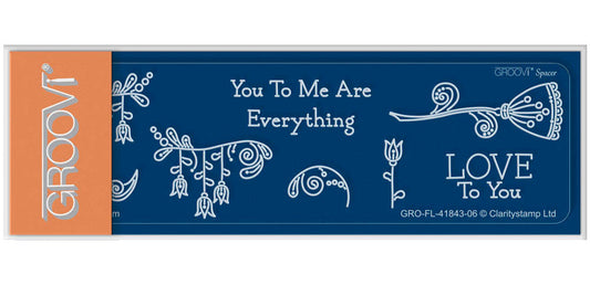 Tina's Springtime Flowers Love to You Groovi Spacer Plate