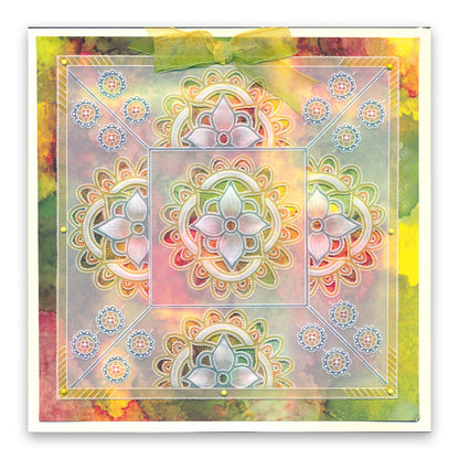 Mahalo Mandala A6 Square Groovi Baby Plate