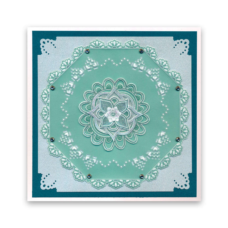 Mahalo Mandala A6 Square Groovi Baby Plate