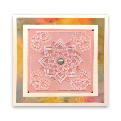 Flourish Mandala A6 Square Groovi Baby Plate