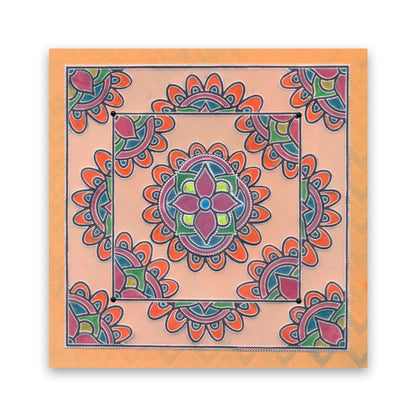 Mahalo Mandala A6 Square Groovi Baby Plate