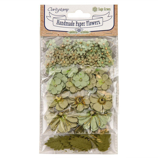 Sage Green Paper Flowers