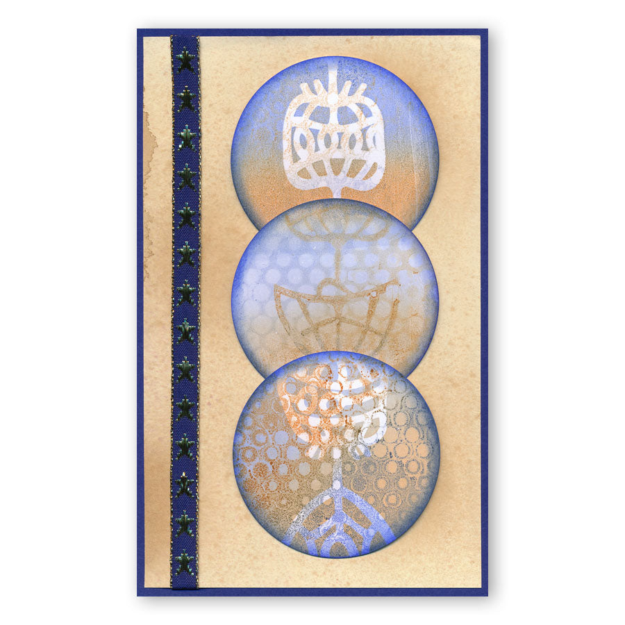 Funky Island Strips Stencil Set