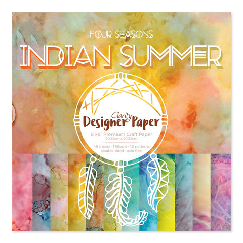 Indian Summer Designer Paper Pack 8" x 8"