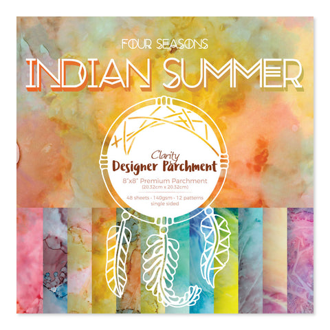 Indian Summer Designer Parchment Pack 8" x 8"