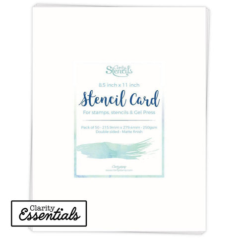 Clarity Stencil Card 8.5" x 11" x50