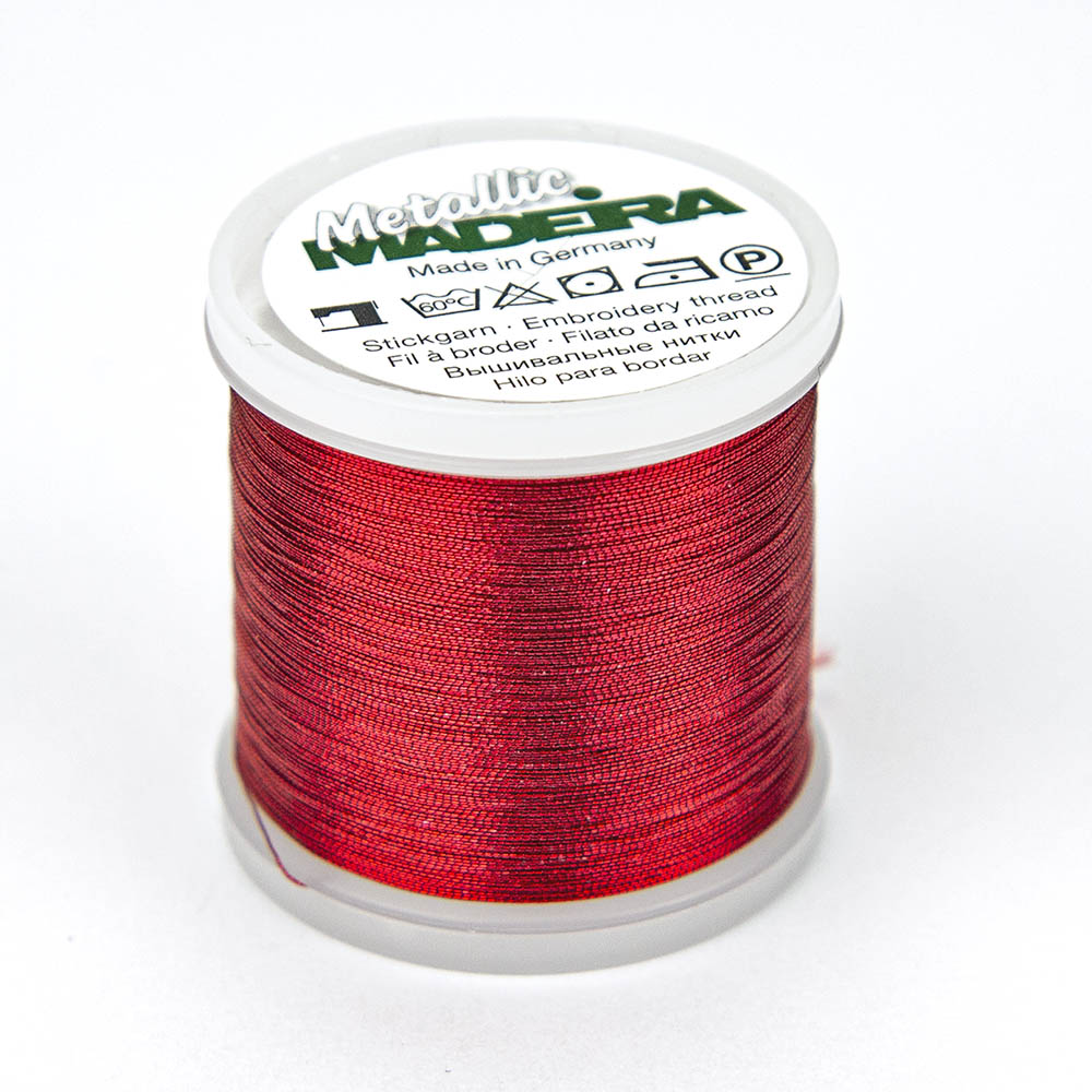 Red Thread Silva Madeira Metallic Red Embroidery Thread – Claritystamp