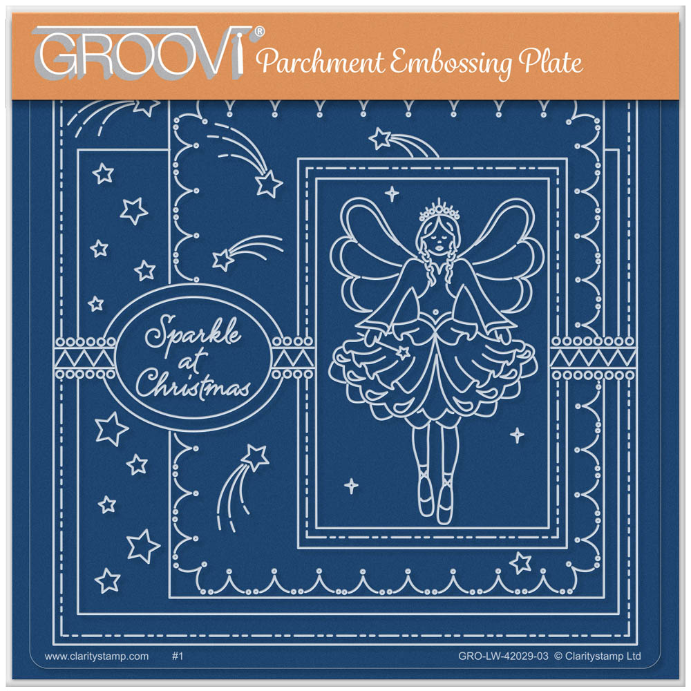 Linda's Sparkle at Christmas - Easy Layout A5 Square Groovi Plate (Set 1)
