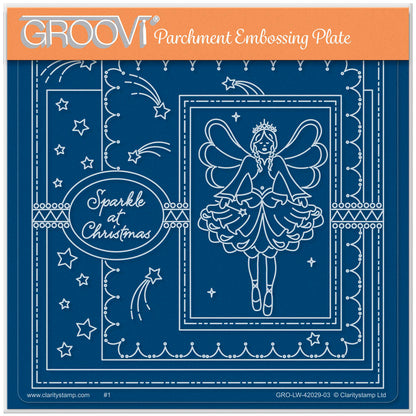 Linda's Sparkle at Christmas - Easy Layout A5 Square Groovi Plate (Set 1)