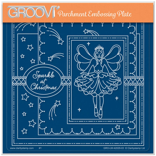Linda's Sparkle at Christmas - Easy Layout A5 Square Groovi Plate (Set 1)