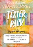 Indian Summer Designer Parchment 24 Piece Taster Pack 8" x 8"