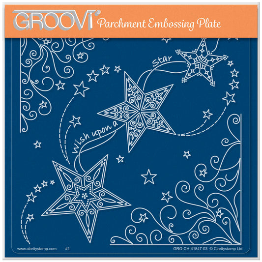 Linda's Wish Upon a Star - Christmas Treasures A5 Square Groovi Plate