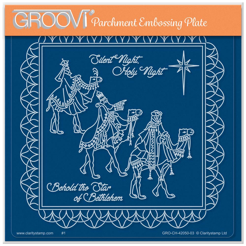 Linda's We Three Kings - Christmas Treasures (Set 2) A5 Square Groovi Plate
