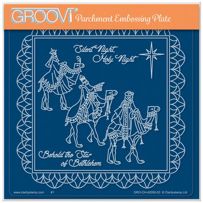 Linda's We Three Kings - Christmas Treasures (Set 2) A5 Square Groovi Plate