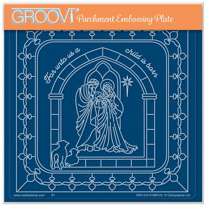 Linda's Window of Hope - Christmas Treasures (Set 2) A5 Square Groovi Plate